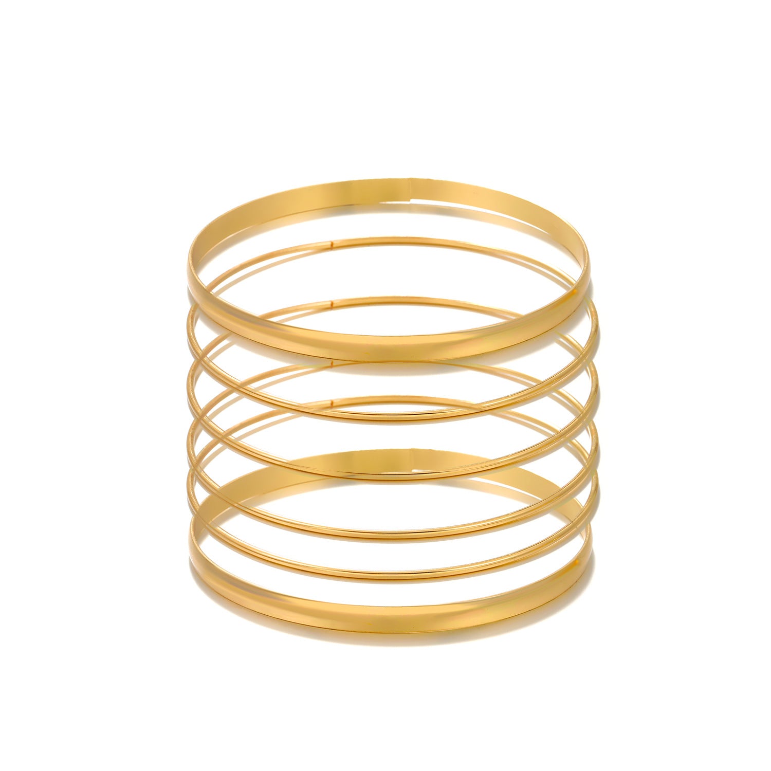 Wholesale multi-layer bracelet set alloy geometric stacked bracelet set